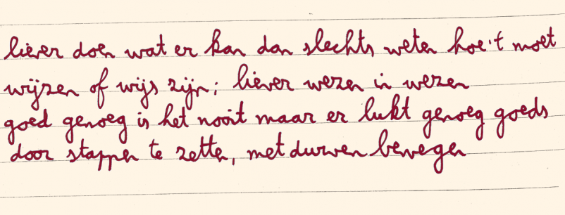 Gedicht Derek Otte  - alinea 4