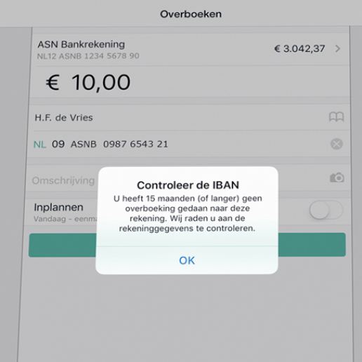 Kort & goed iban check